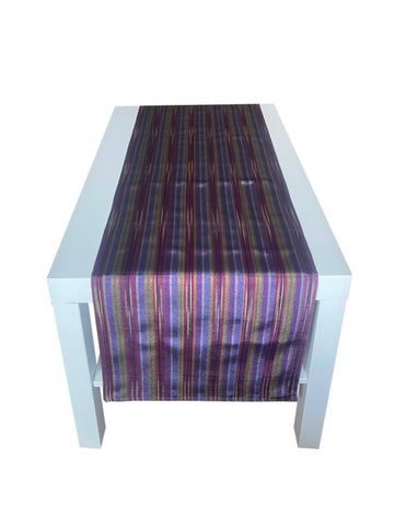 Multicolor shiny table runner. 15.5” x 72”
