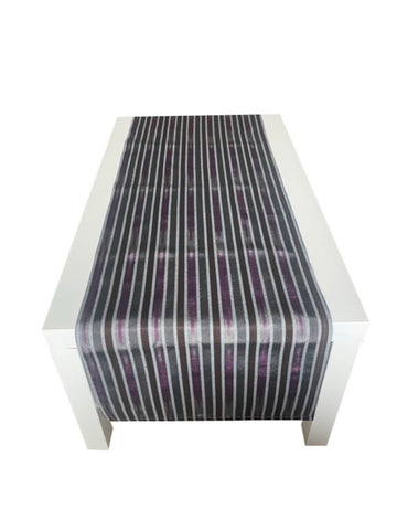 Multicolor tie-dye woven table runner. Size: 16.5” x 70”