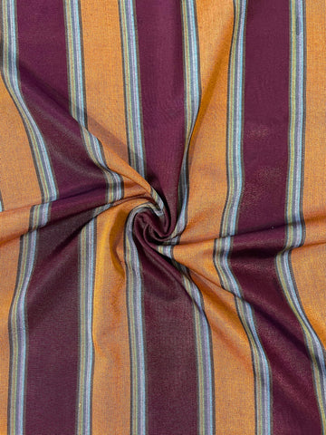 Multicolor striped shiny kutnu fabric.