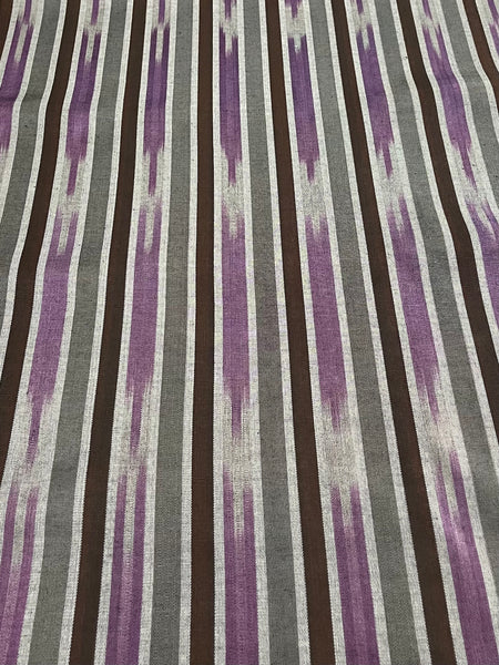Multicolor tie-dye design woven fabric. 19.5" wide.