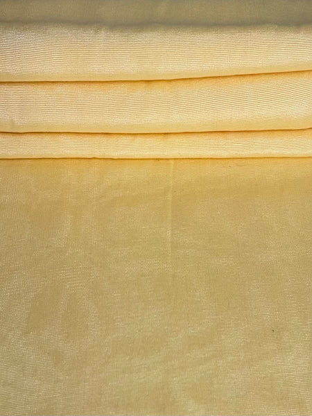 Yellow, woven fabric. 20" wide.