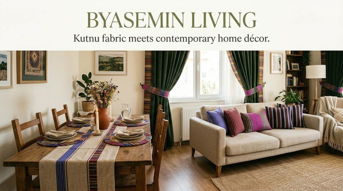 BYASEMIN LIVING:Kutnu Fabric for Contemporary Home Décor