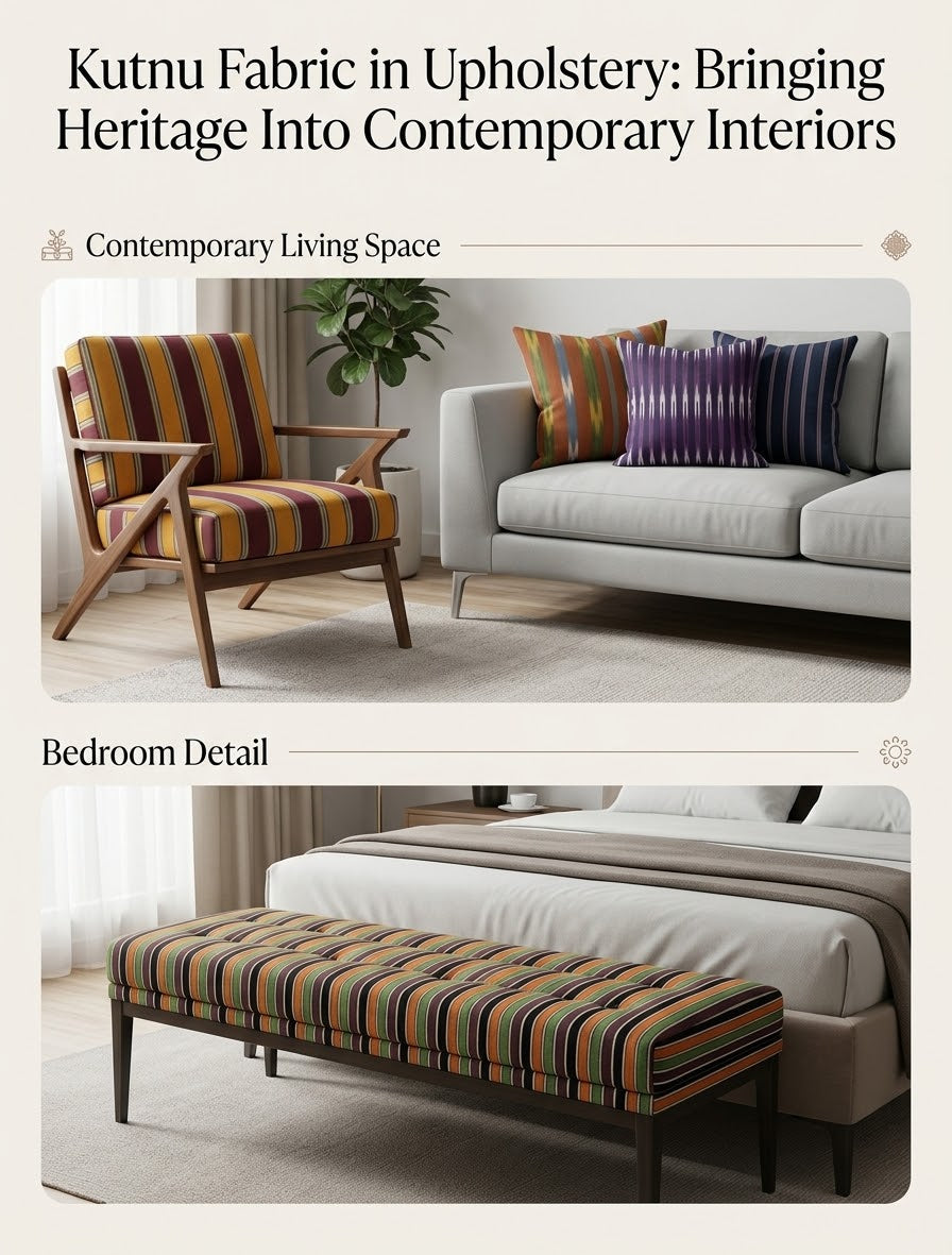 Kutnu Fabric in Upholstery: Bringing Heritage Into Contemporary Interiors