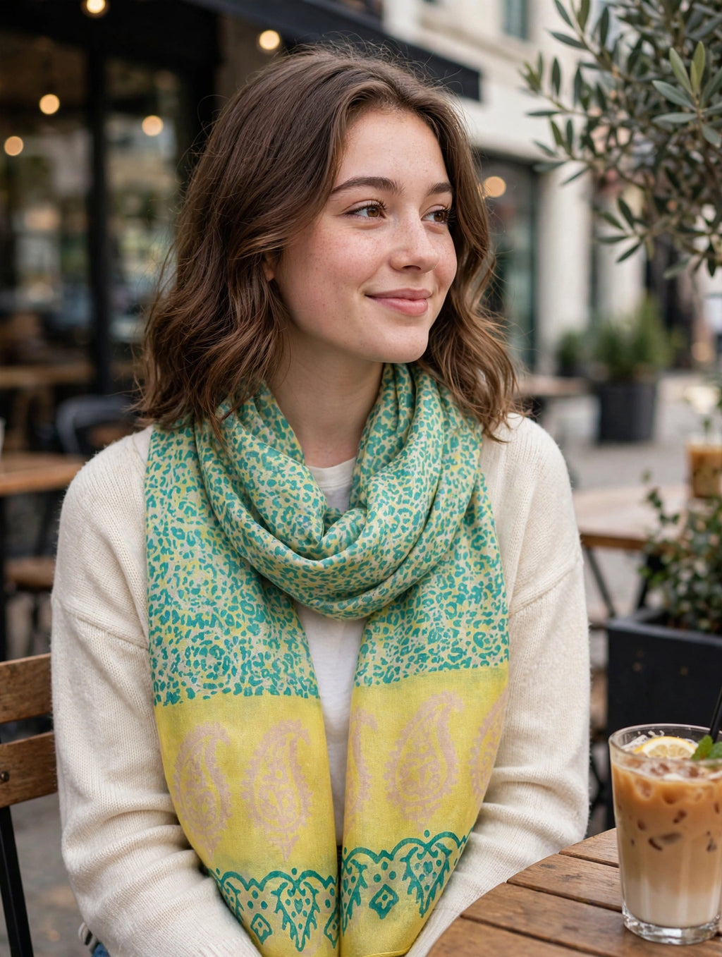 Kelaghayi Silk scarf-R51