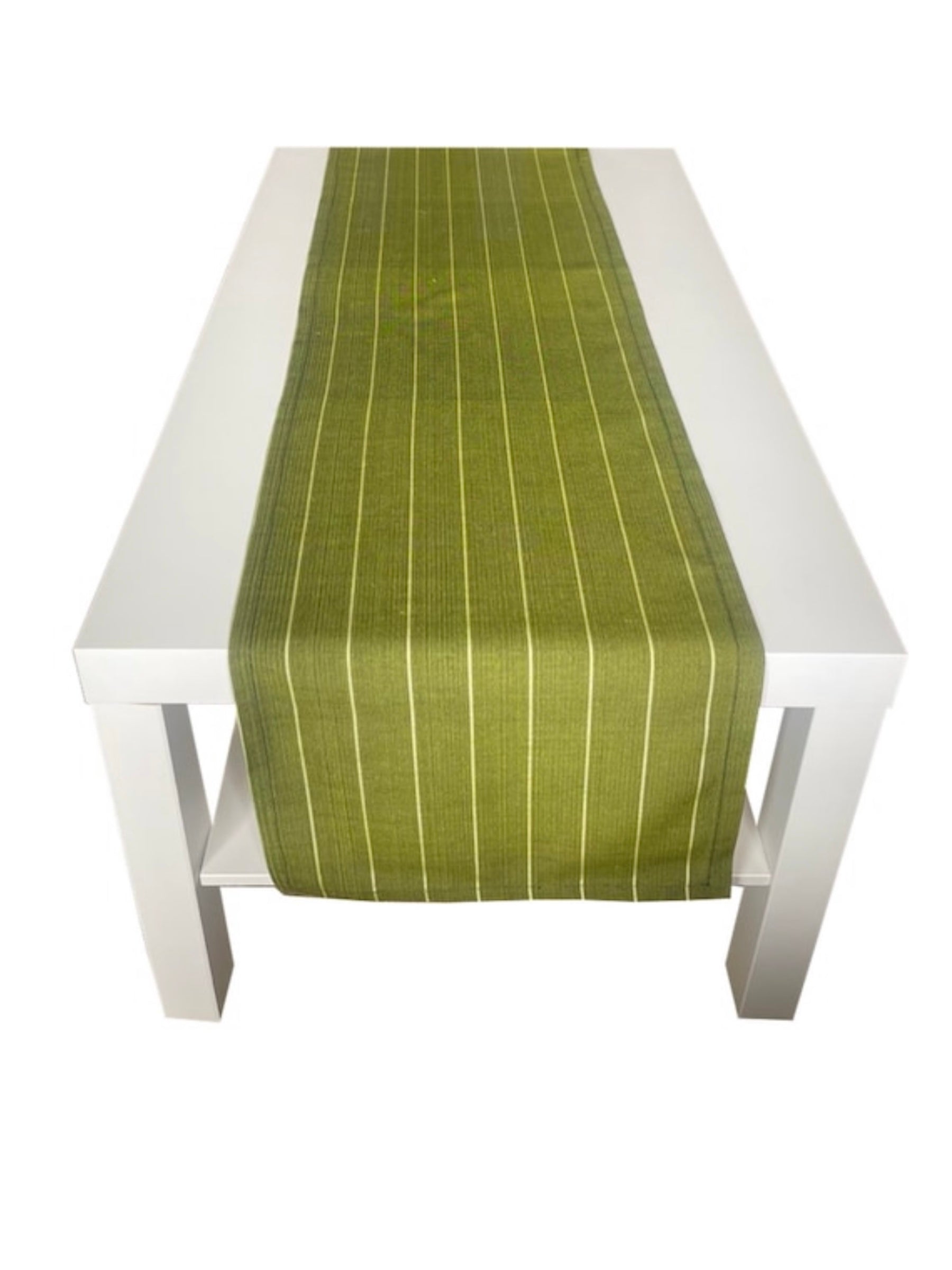 Table runner made with 100% woven kutnu fabric. 13.5” x 85”