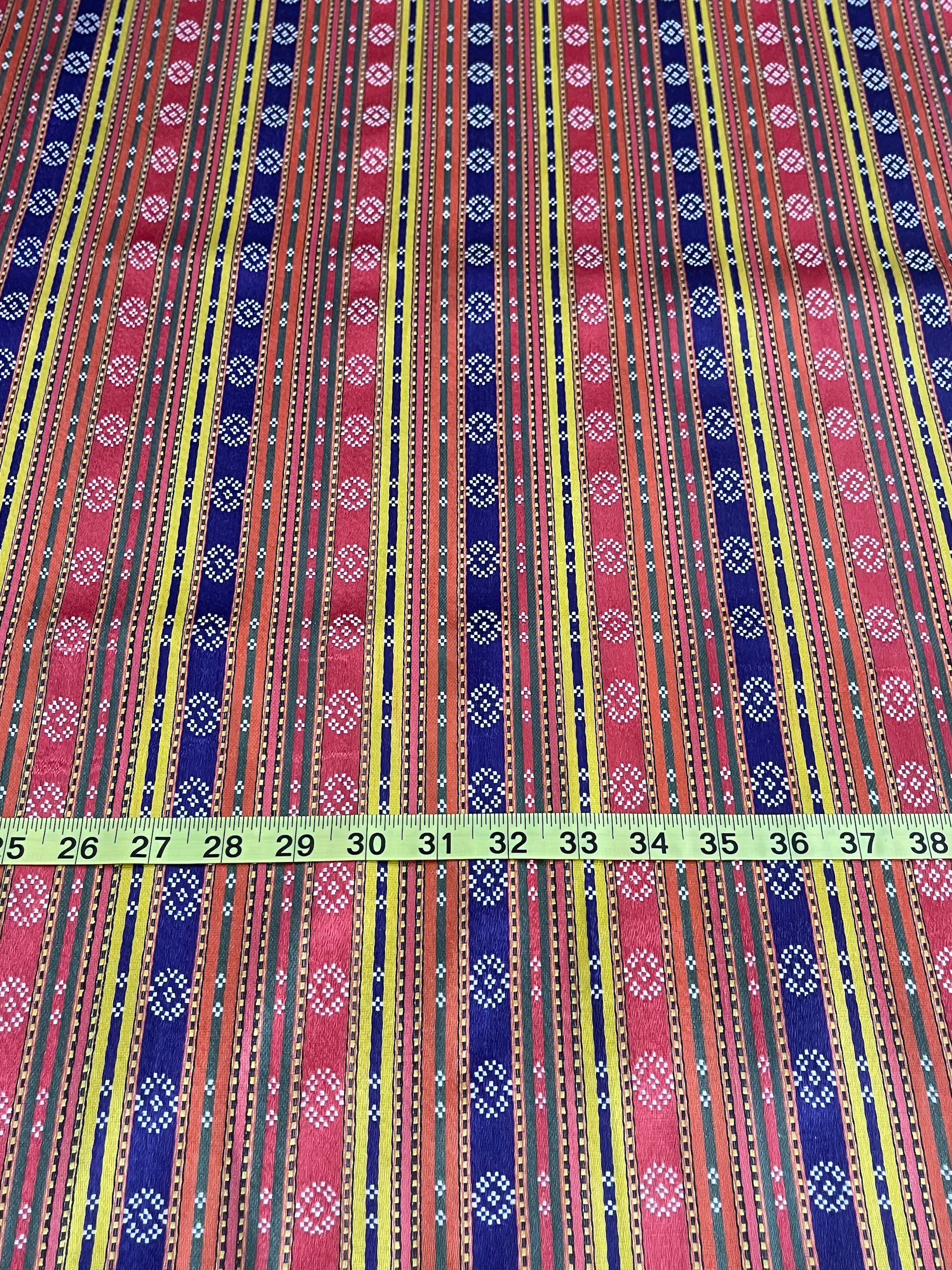 Mecidiye Pattern Sateen Kutnu Fabric
