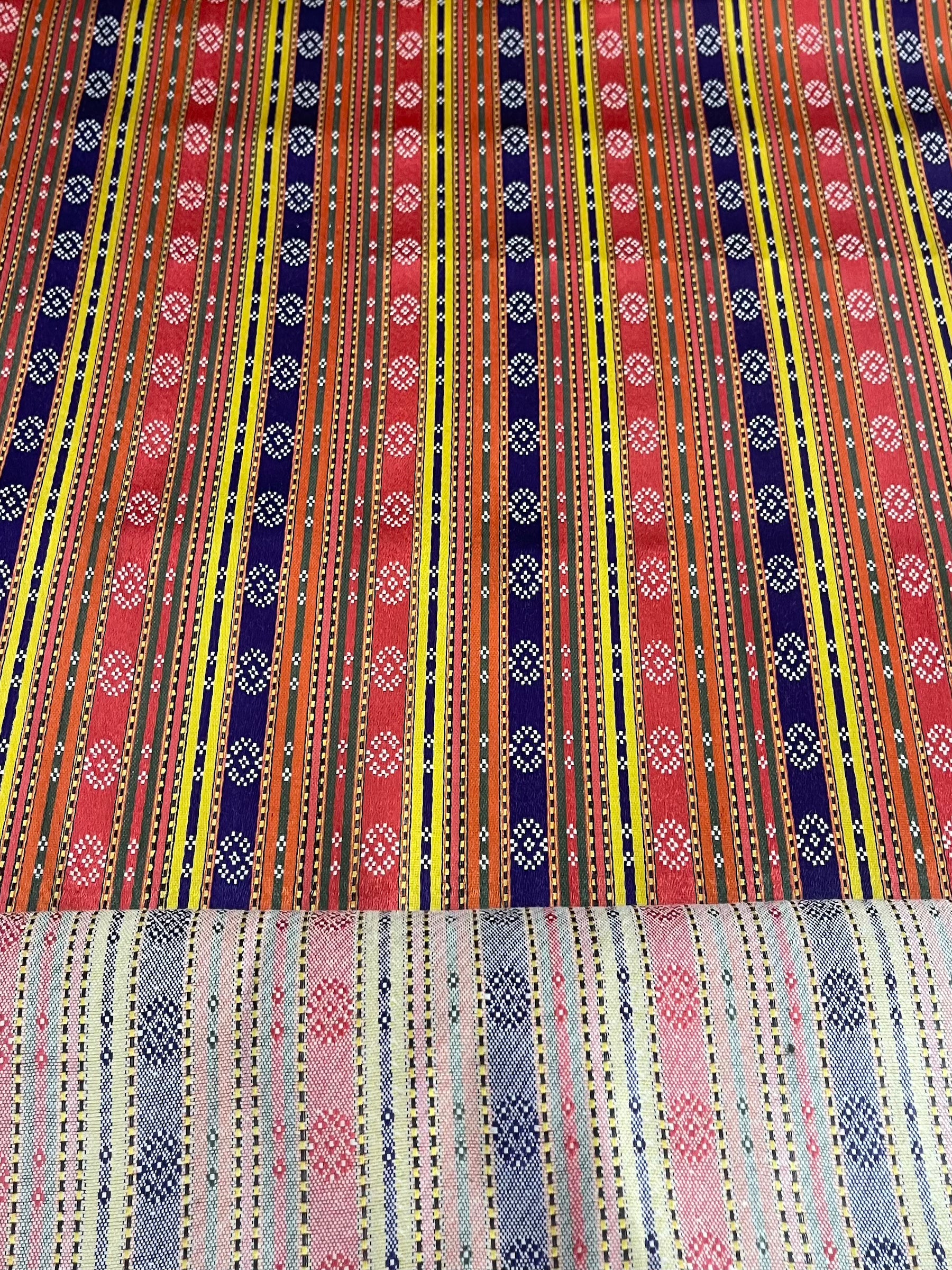 Mecidiye Pattern Sateen Kutnu Fabric