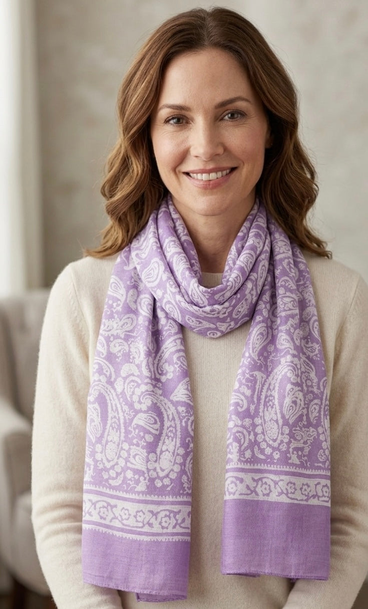 Kelaghayi Silk scarf-R5