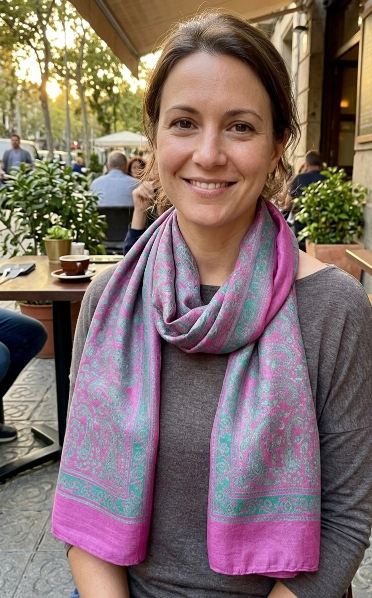 Kelaghayi Silk scarf-R4