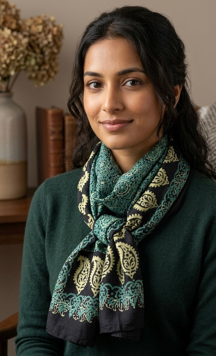 Kelaghayi Silk scarf-R3