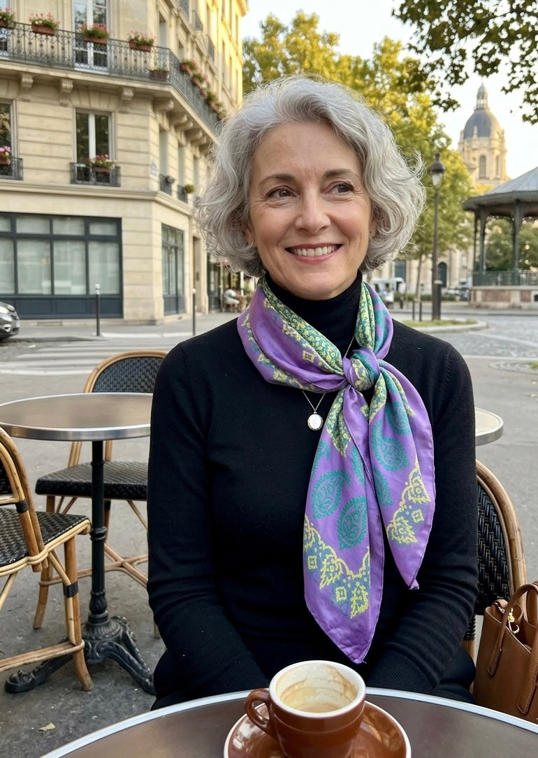 Kelaghayi Silk scarf-R2