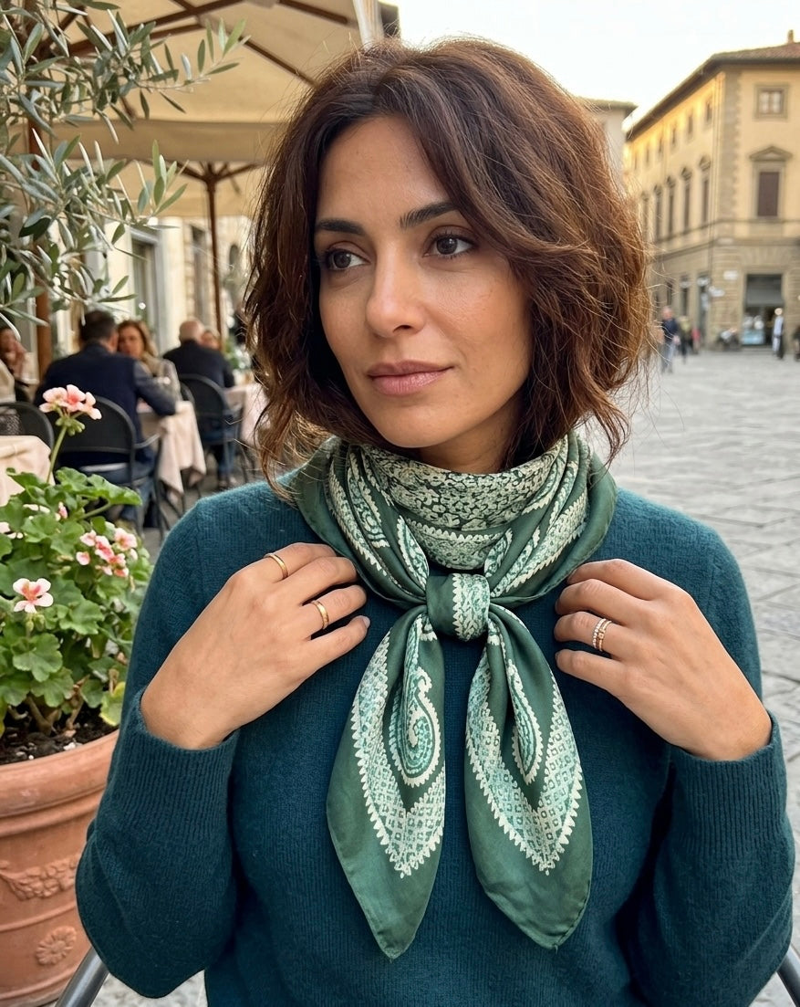 Kelaghayi Silk scarf-S2