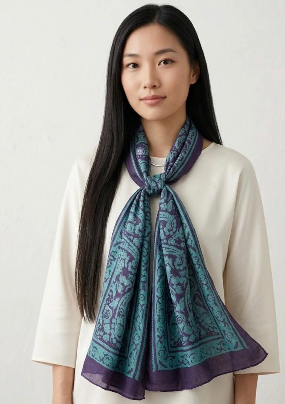 Kelaghayi Silk scarf-R6