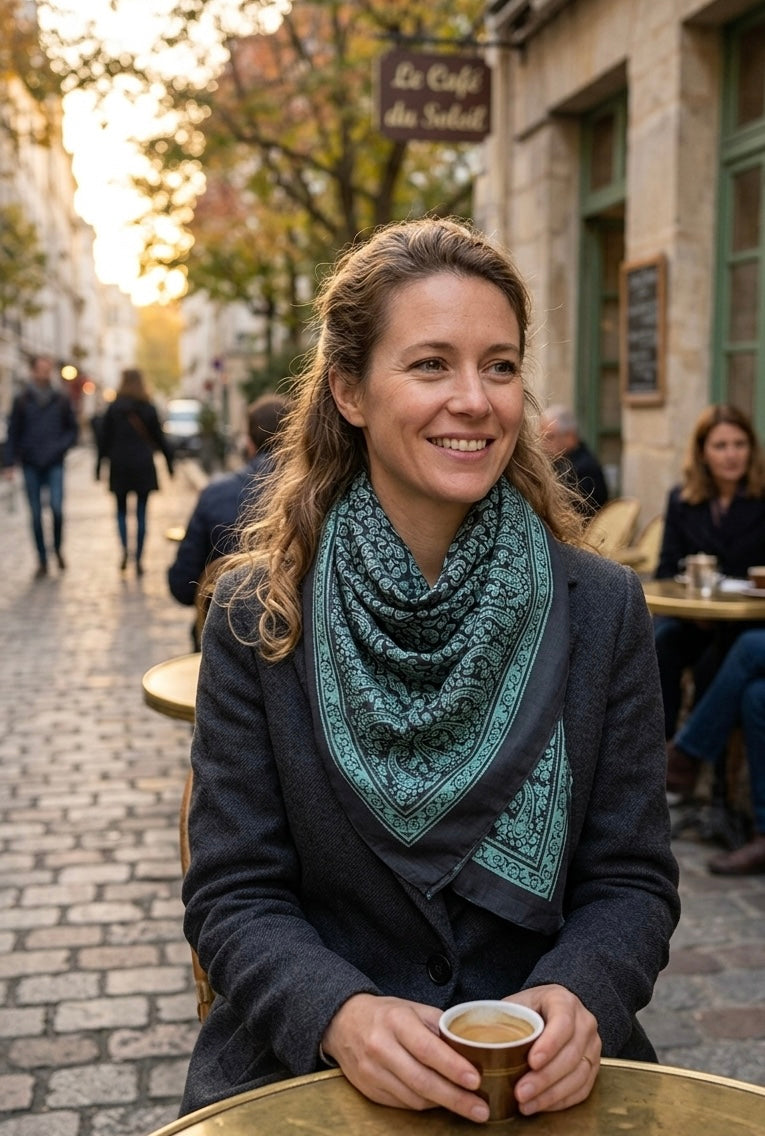 Kelaghayi Silk scarf-R7