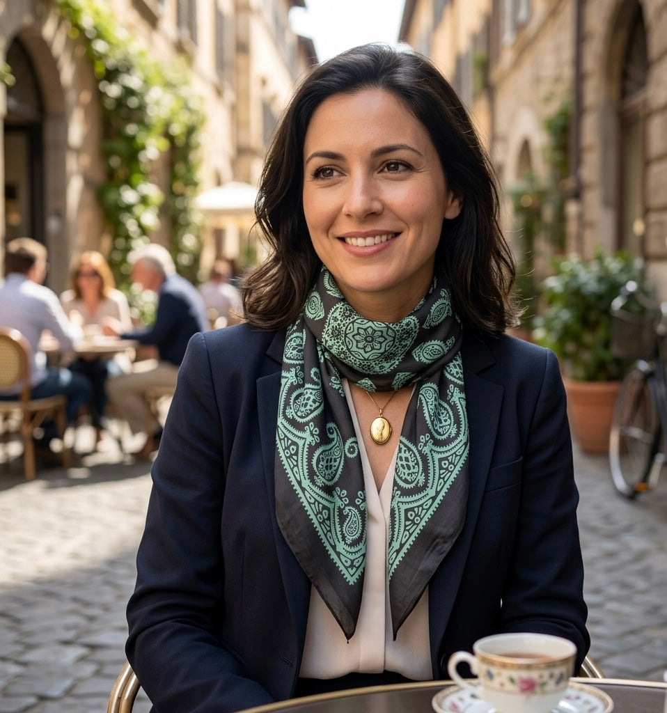 Kelaghayi Silk scarf-S10