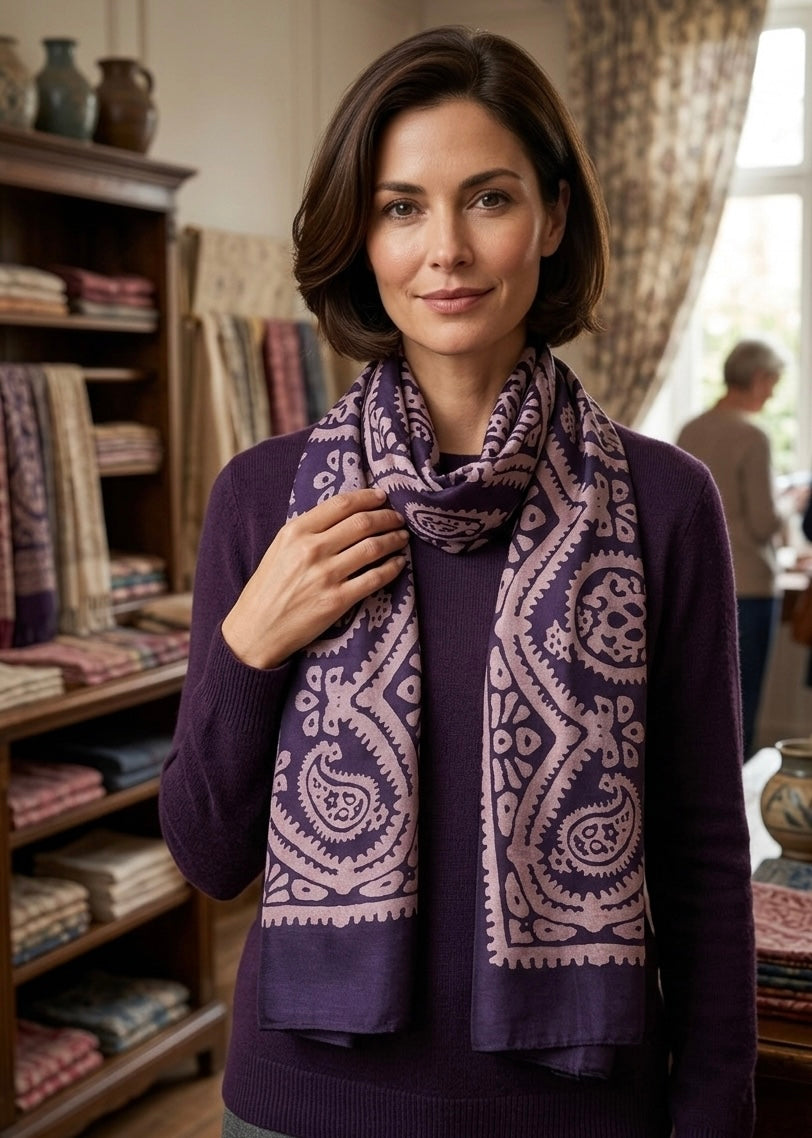 Kelaghayi Silk scarf-S11