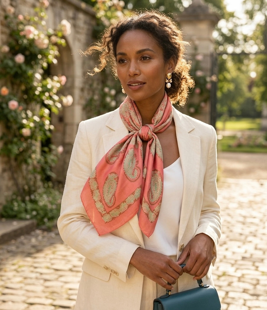 Kelaghayi Silk scarf-S15