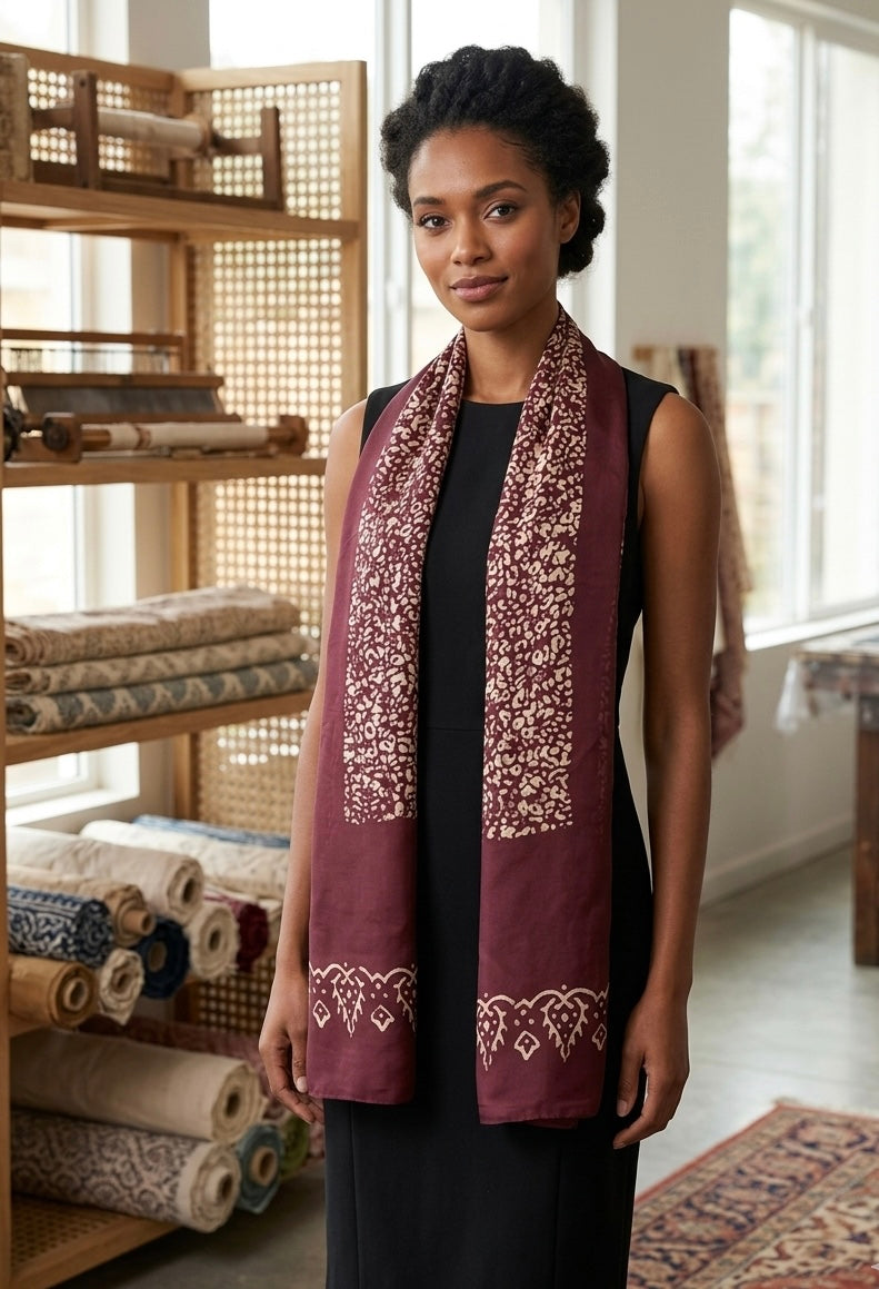 Kelaghayi Silk scarf-R18