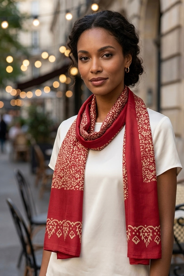 Kelaghayi Silk scarf-R21