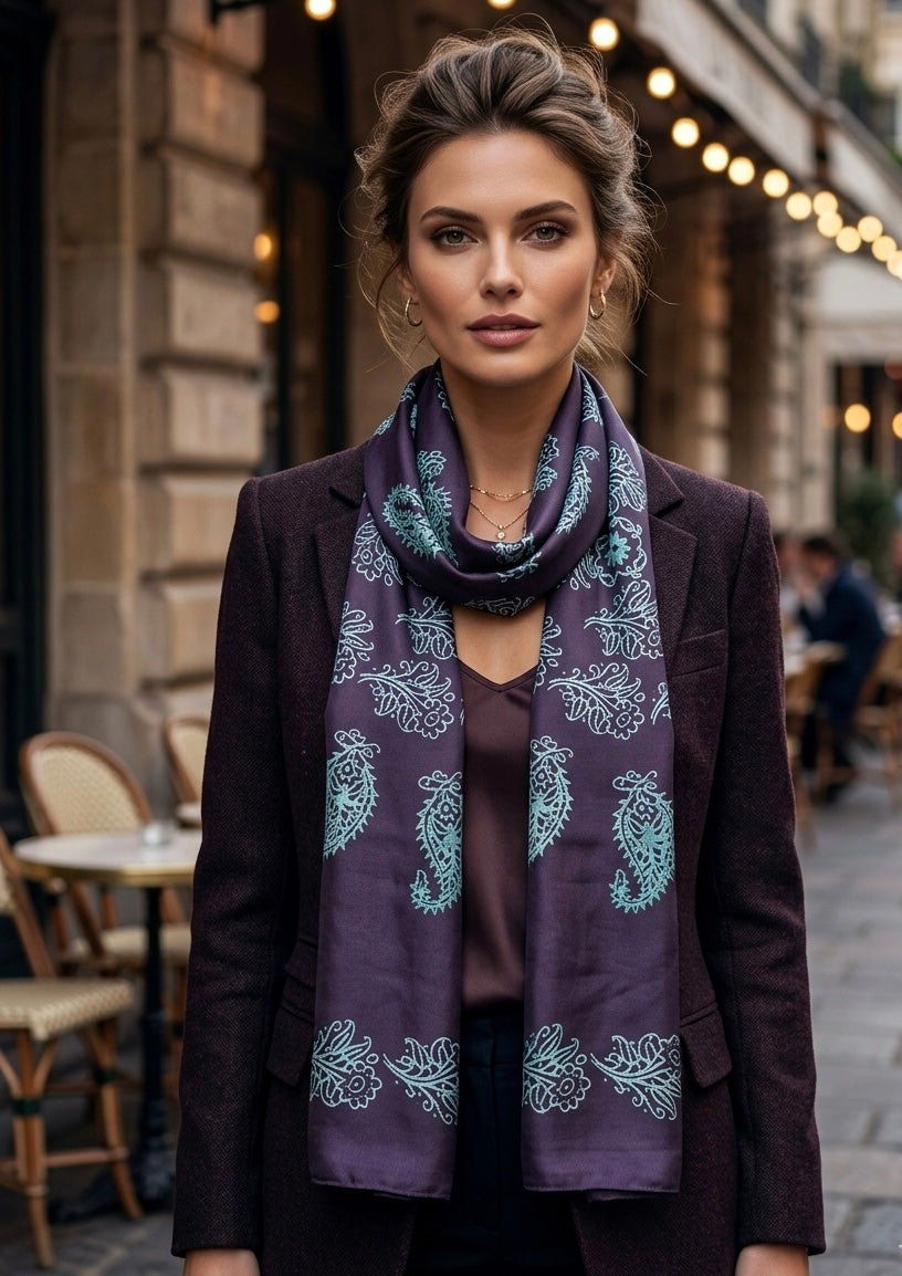 Kelaghayi Silk scarf-R27
