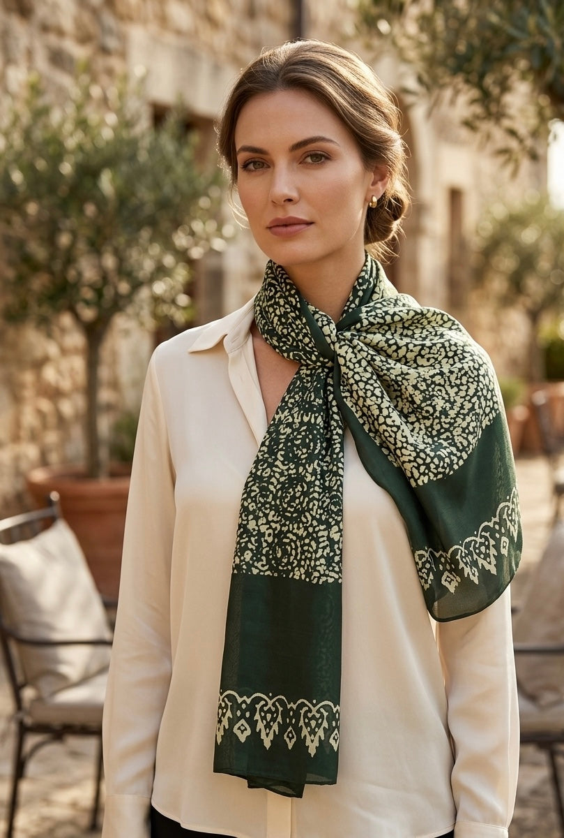 Kelaghayi Silk scarf-R30
