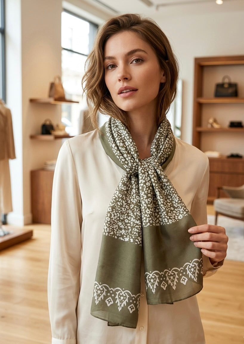 Kelaghayi Silk scarf-R31