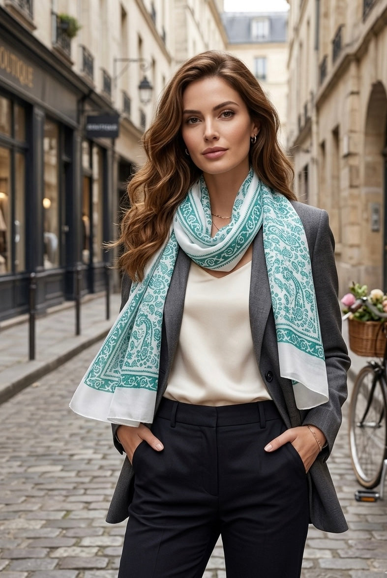 Kelaghayi Silk scarf-R33