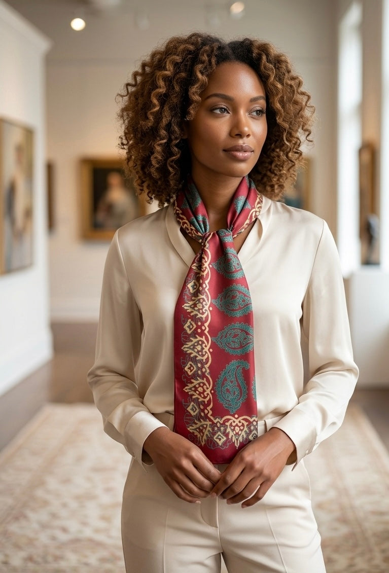 Kelaghayi Silk scarf-R38