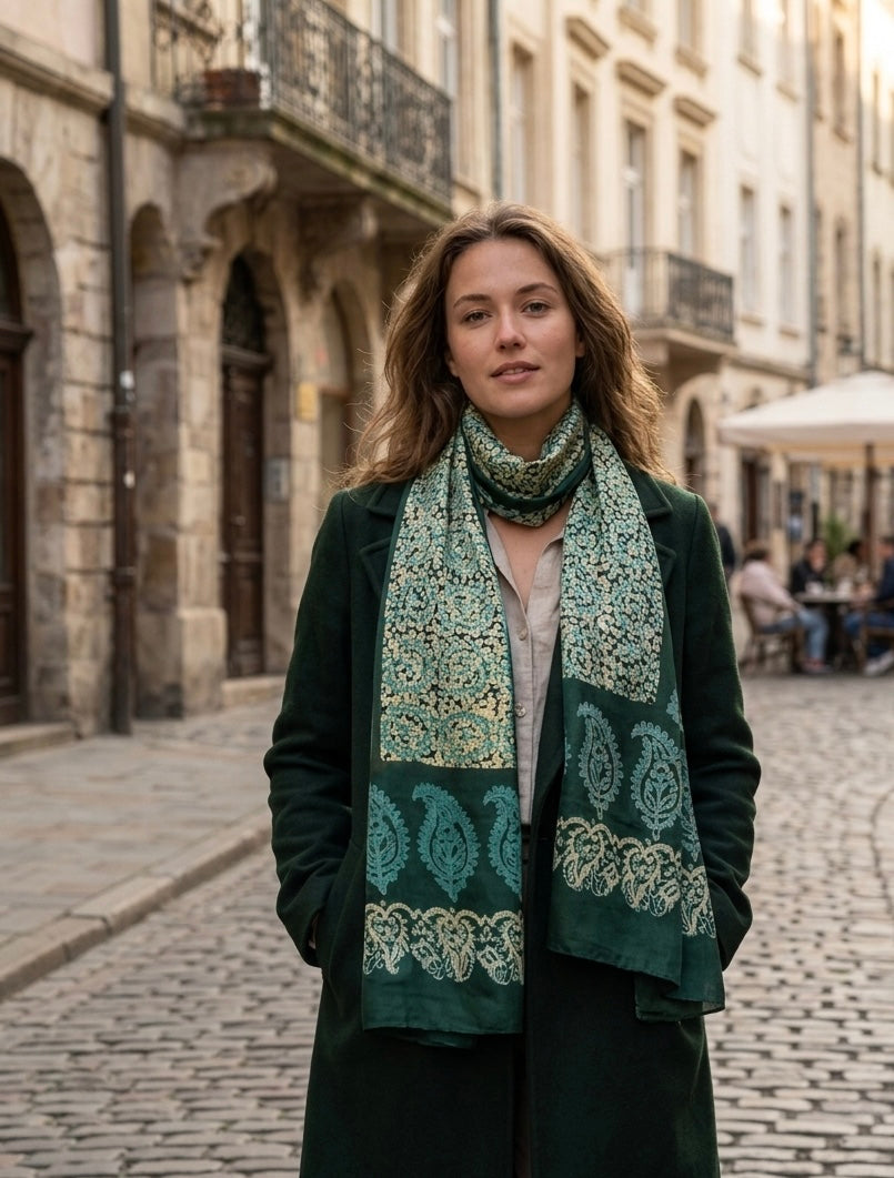 Kelaghayi Silk scarf-R42
