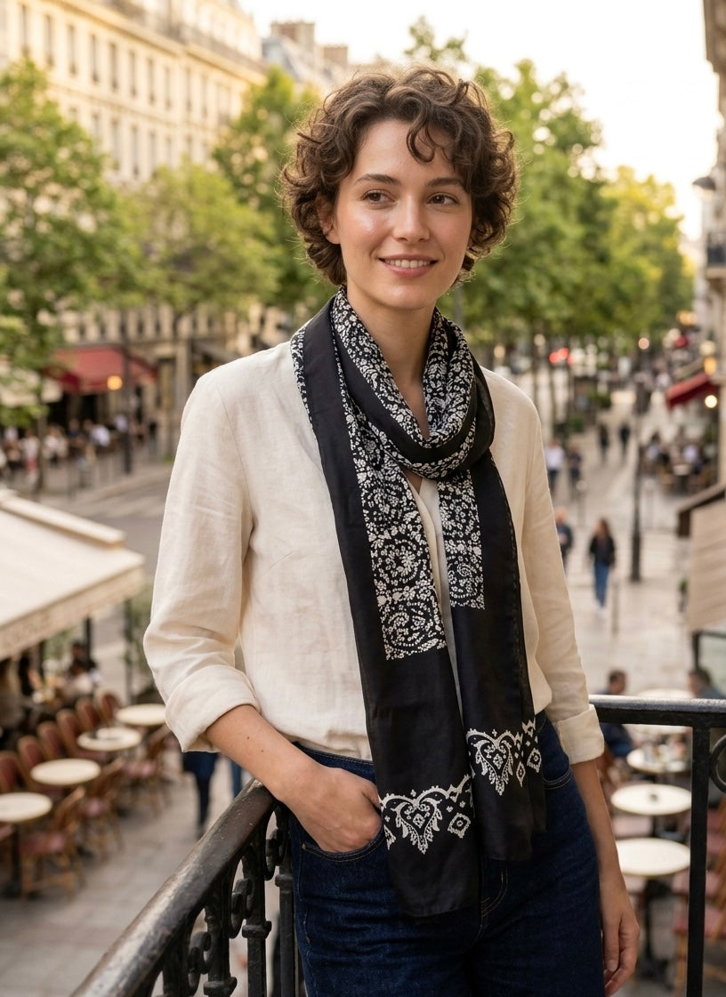 Kelaghayi Silk scarf-R44