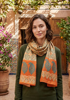 Kelaghayi Silk scarf-R49