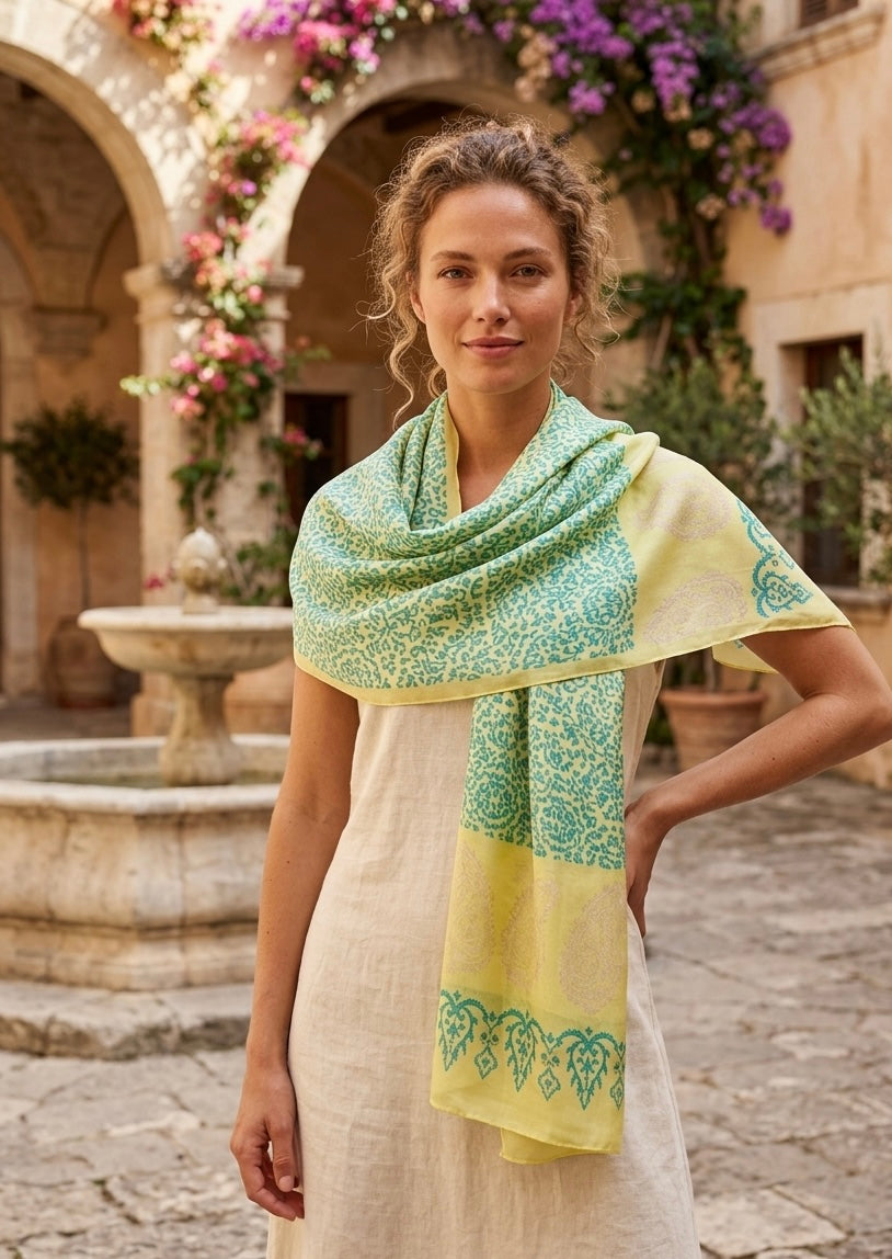 Kelaghayi Silk scarf-R51