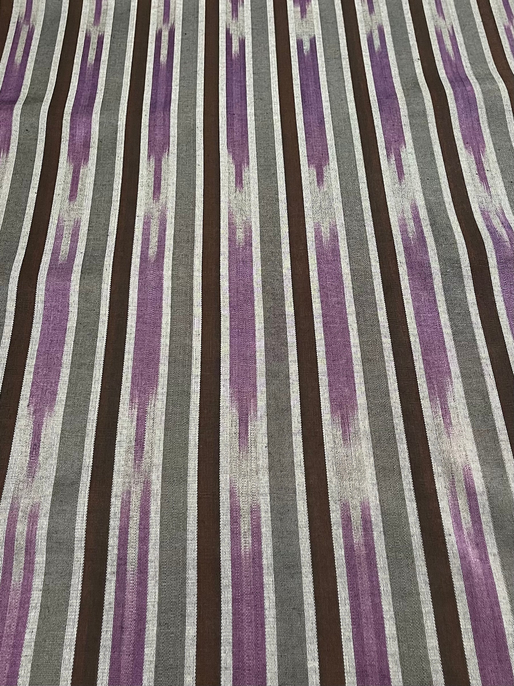 Multicolor tie-dye woven table runner. Size: 16.5” x 70”