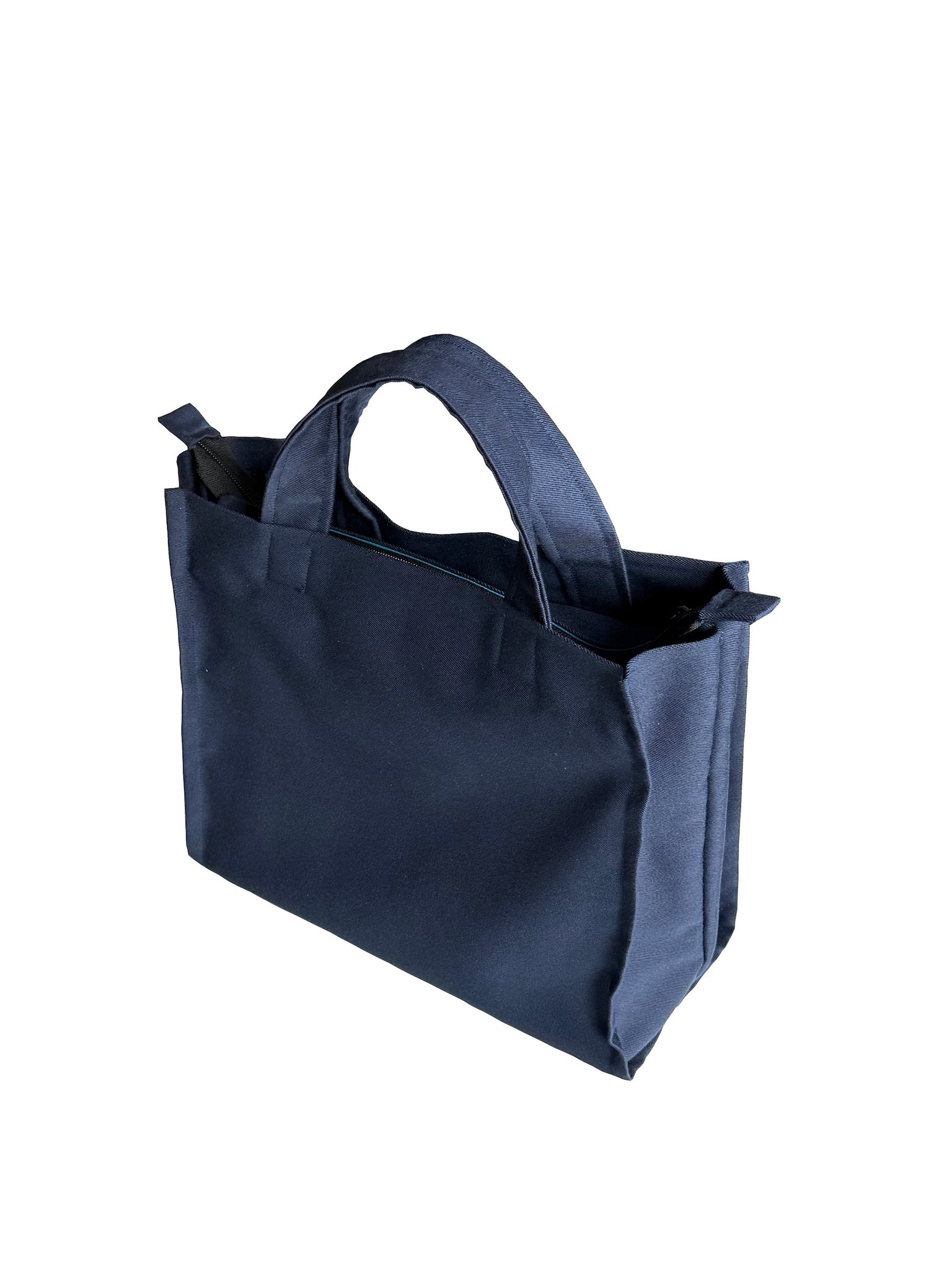 Navy Blue Cotton Twill Tote Bag