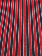Kutnu Striped Fabric — Black & Red