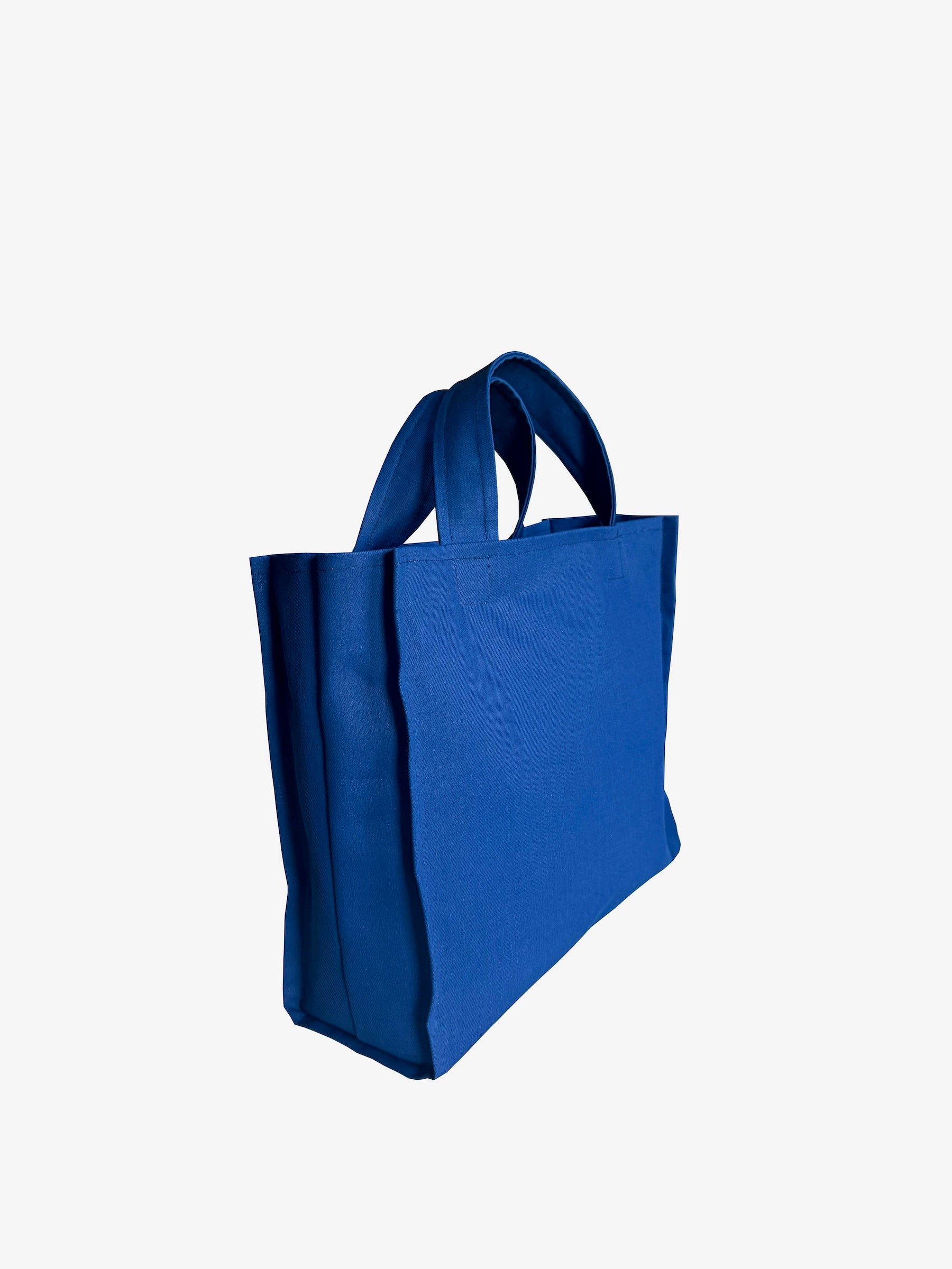 Blue Denim Tote Bag with Satin Lining