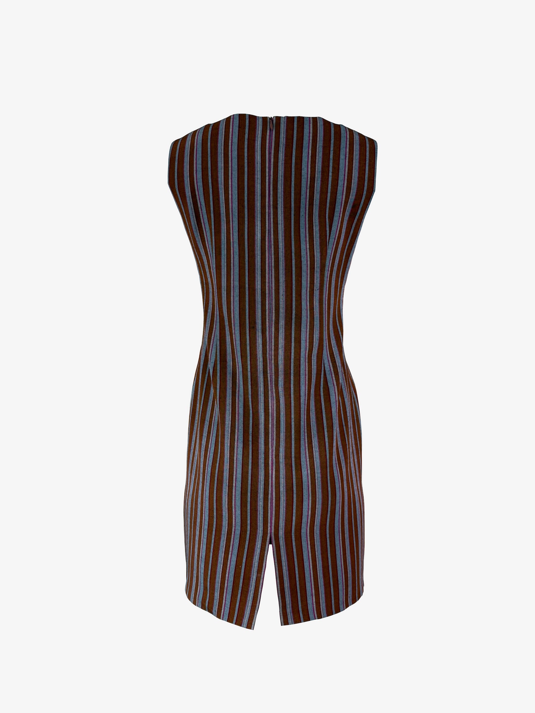 The Elaura Collection — Brown-Blue Kutnu Dress