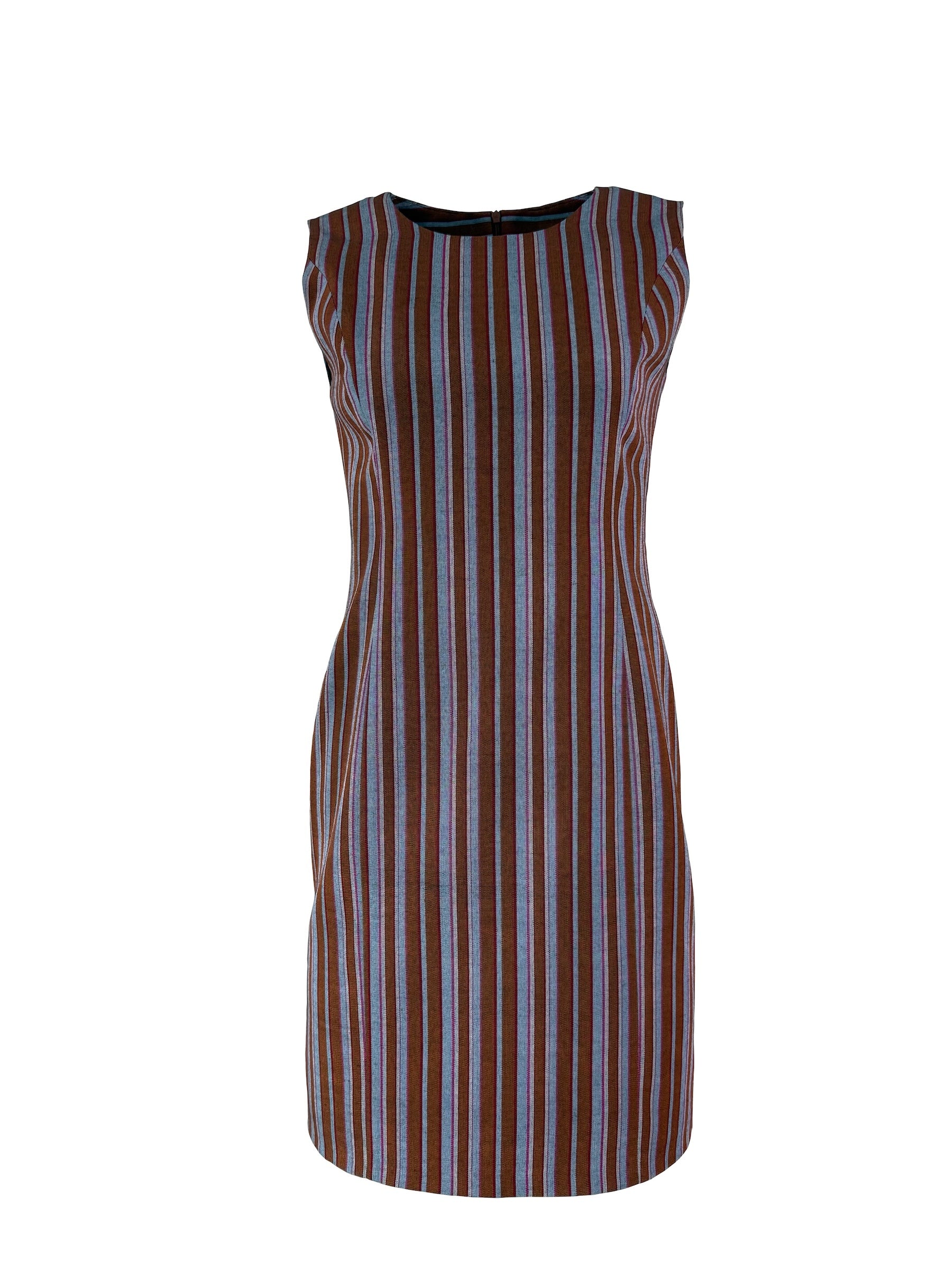 The Elaura Collection — Brown-Blue Kutnu Dress