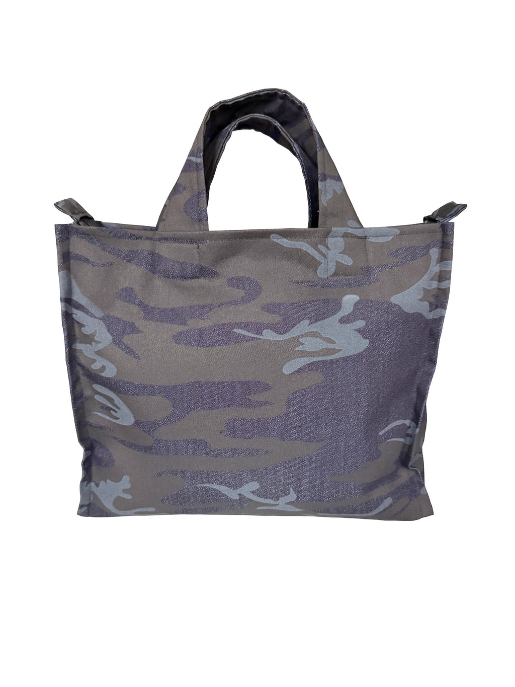 Denim Tote Bag with Satin Lining