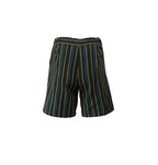 Forest Green Multi-Stripe Handwoven Kutnu Shorts