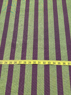 Kutnu Fabric — Green & Violet Striped
