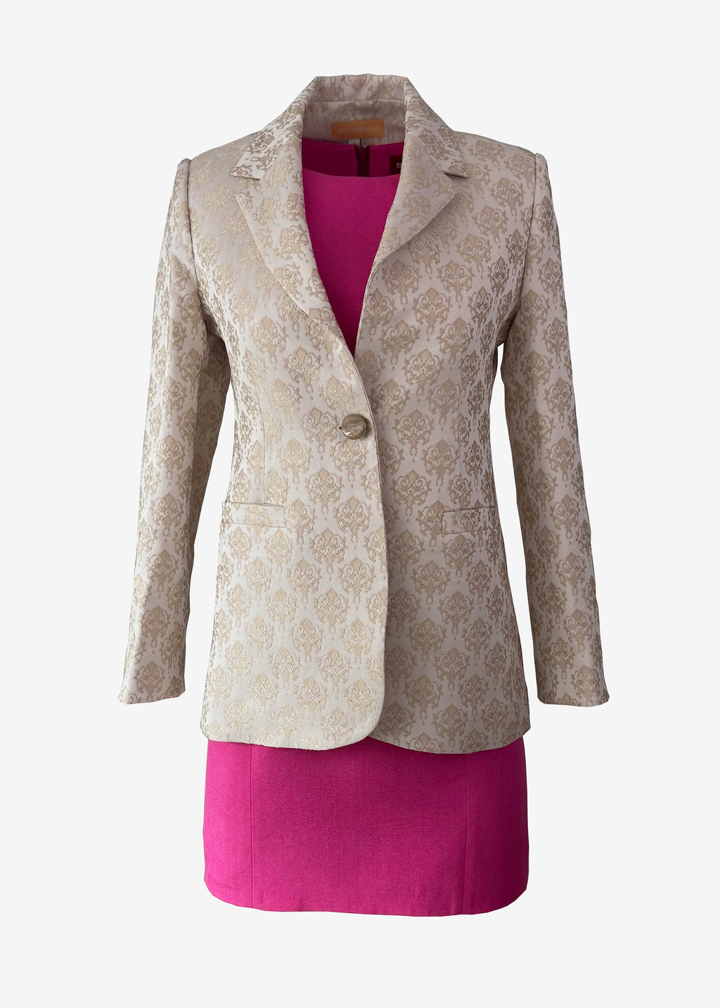 Ivory Floral Brocade Jacket