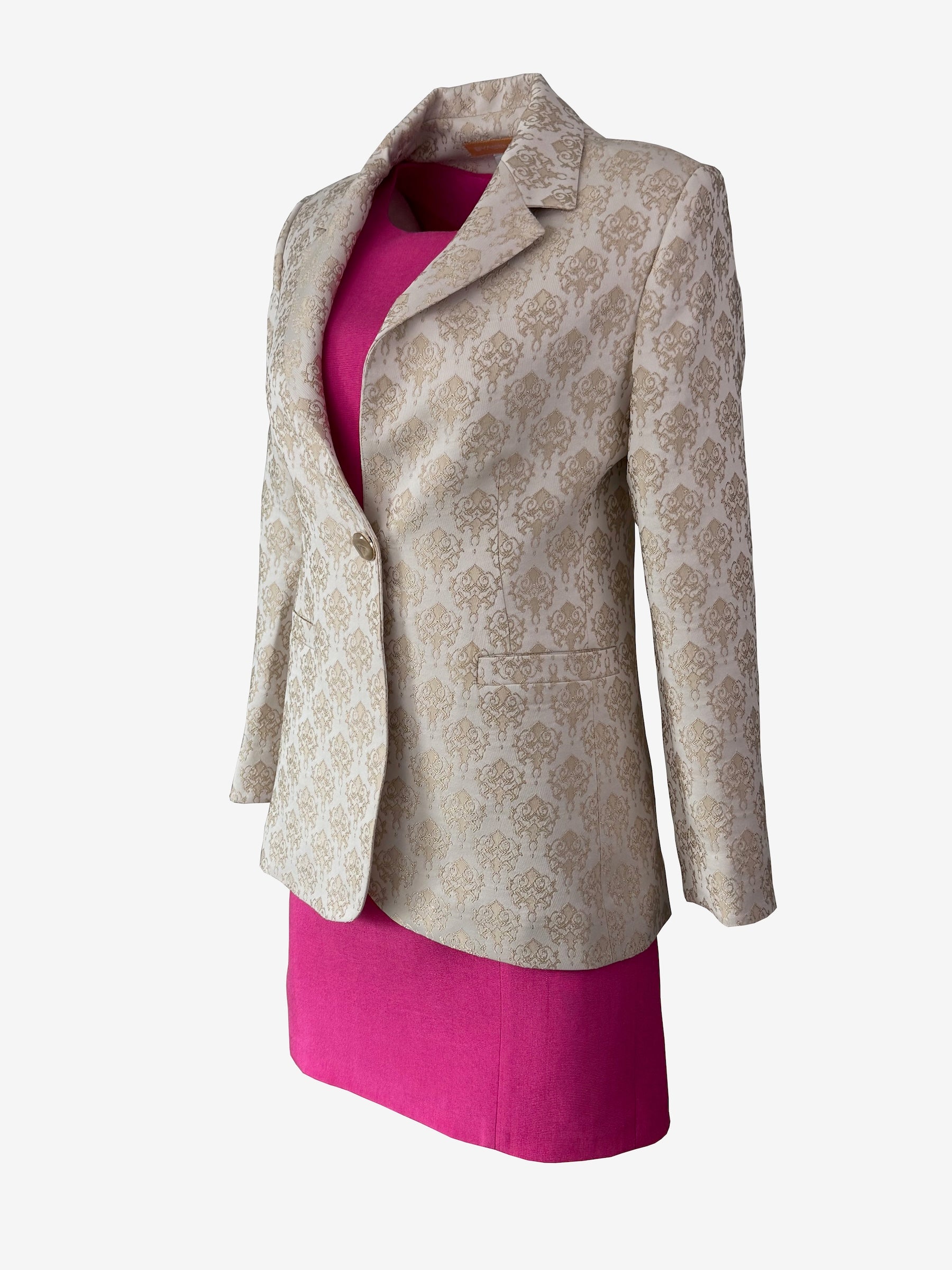 Ivory Floral Brocade Jacket