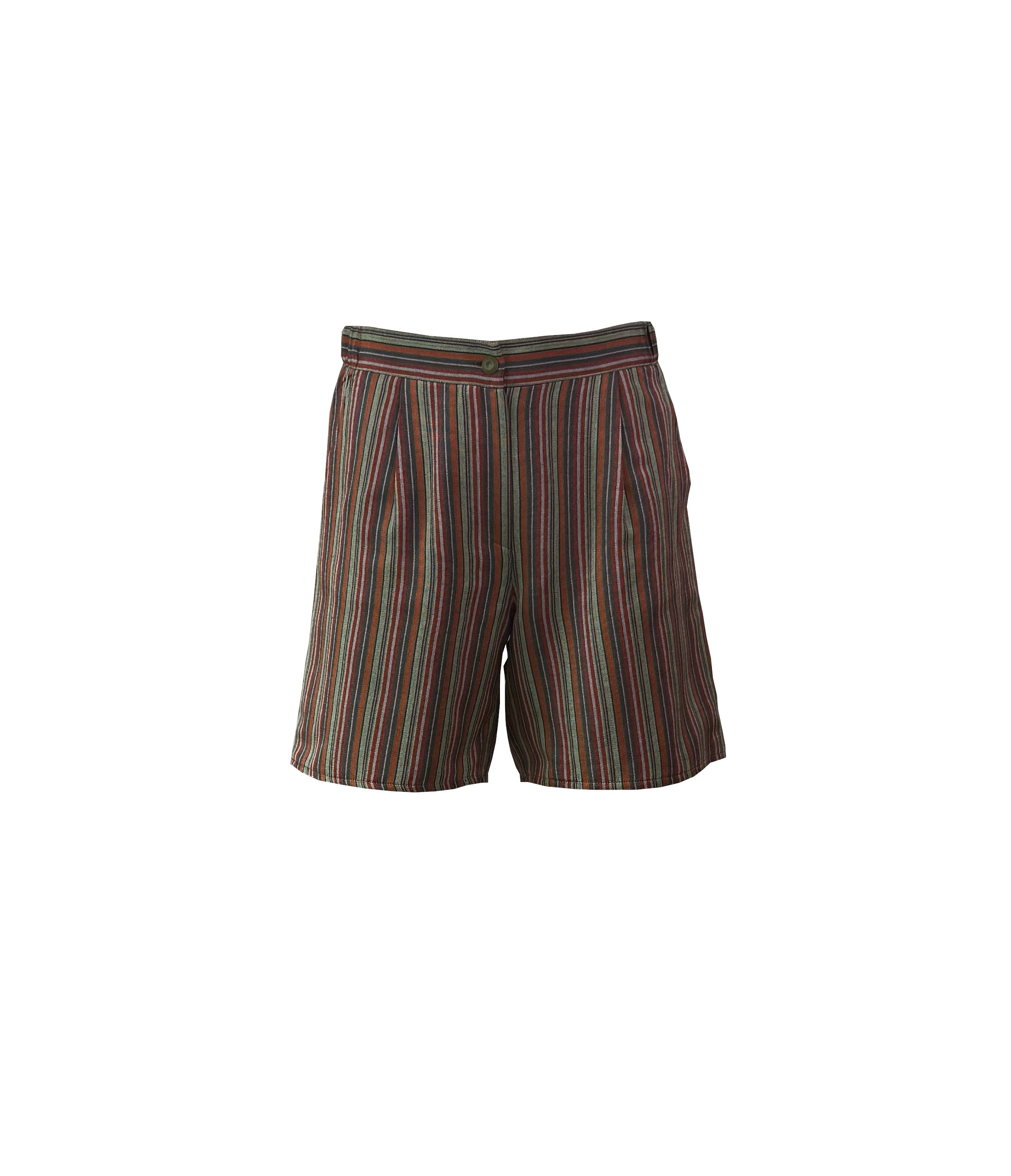 Earthy Tones Striped Kutnu Shorts