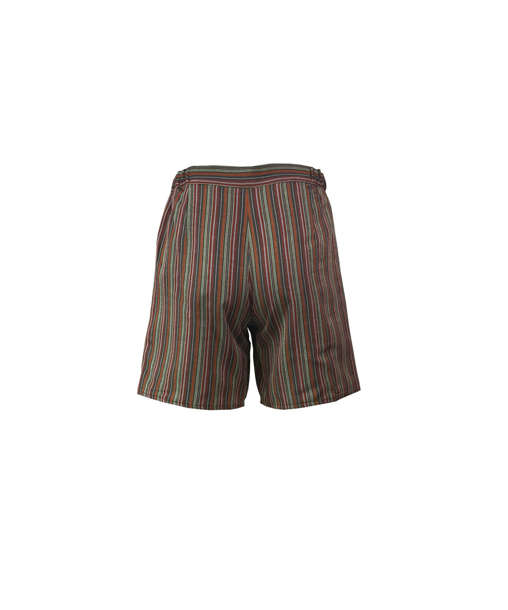 Earthy Tones Striped Kutnu Shorts
