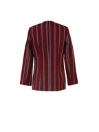 The Vianelle Collection — Multicolor red striped Jacket