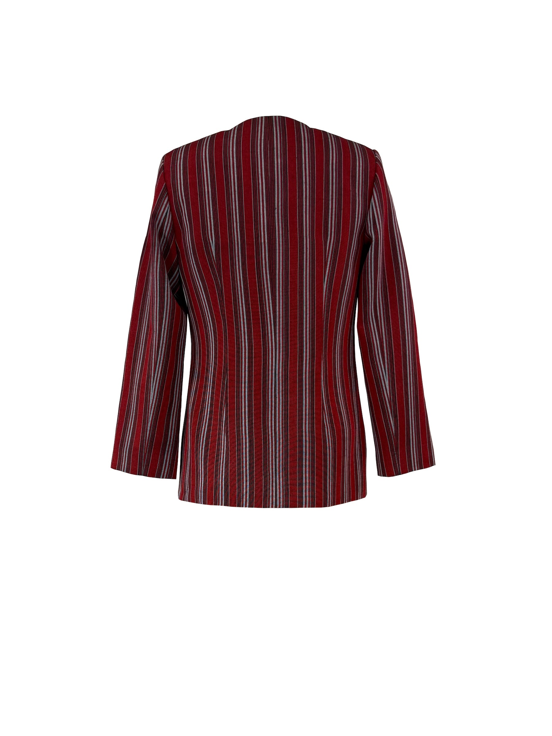 The Vianelle Collection — Multicolor red striped Jacket