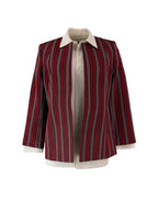 The Vianelle Collection — Multicolor red striped Jacket