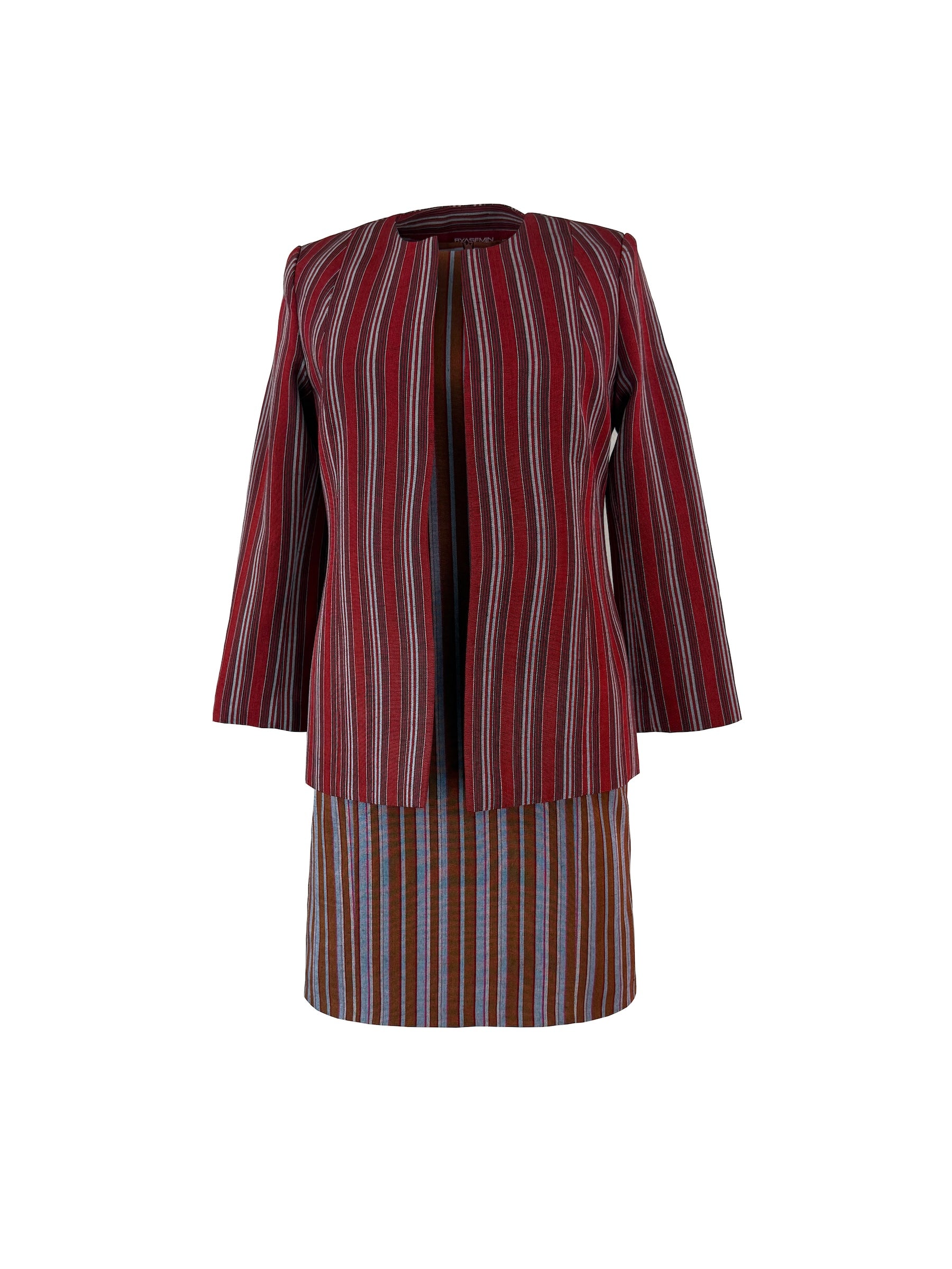 The Elaura Collection — Brown-Blue Kutnu Dress