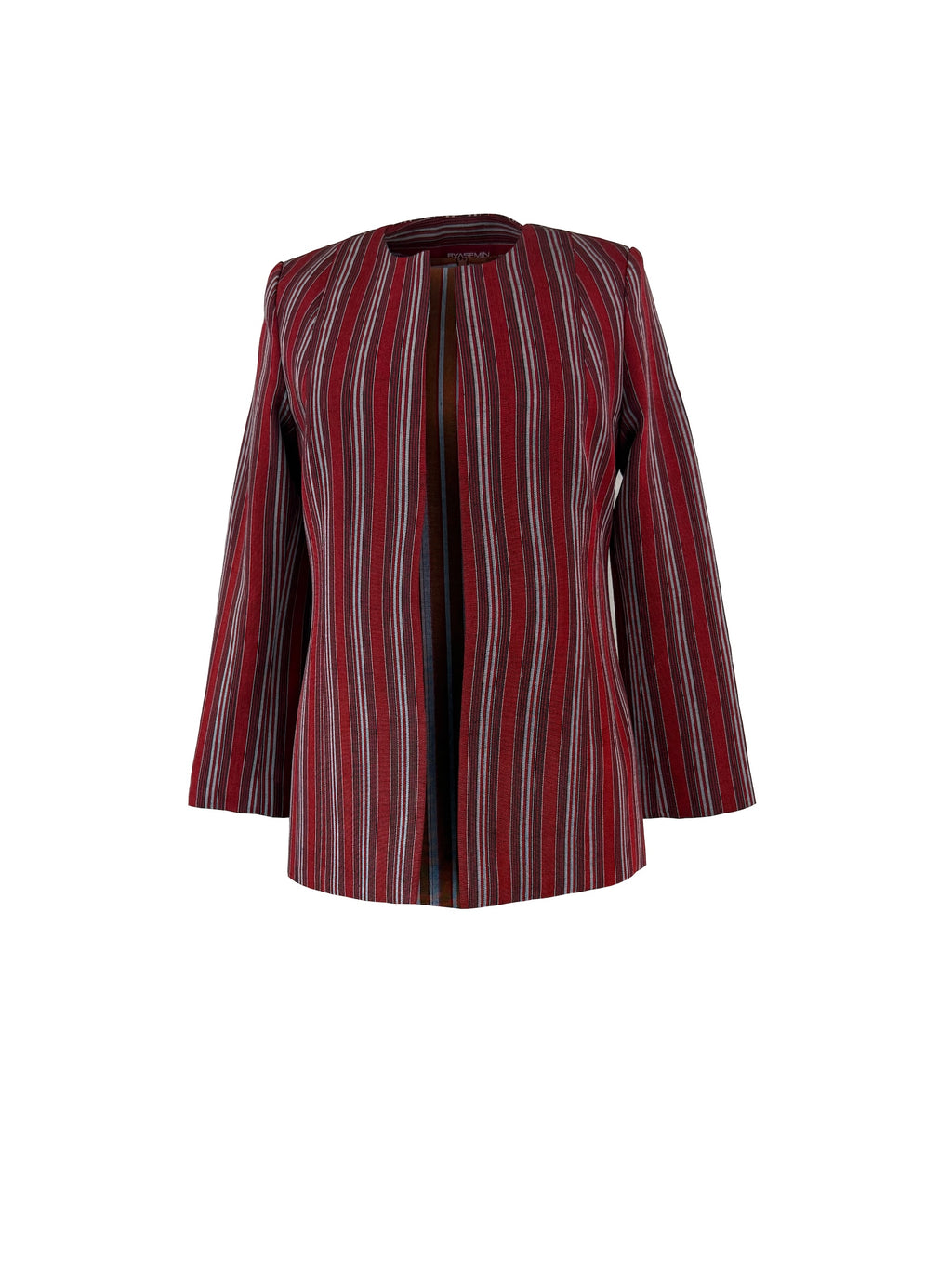 The Vianelle Collection — Multicolor red striped Jacket